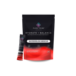 Pure Tribe Hydrate + Balance electrolyte mix watermelon hibiscus flavor